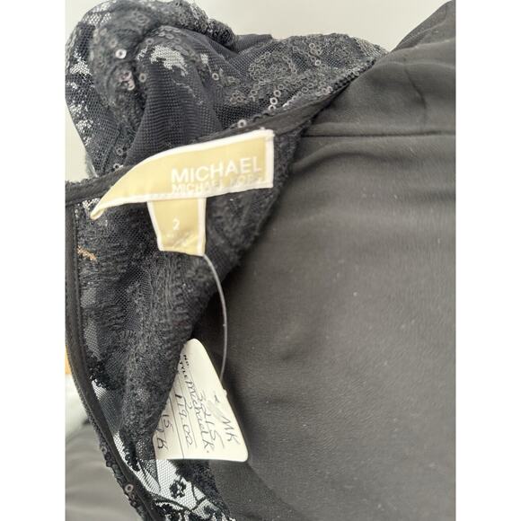 Euc Michael Kors Black Sequin Pantsuit Size 2 - Picture 7 of 7